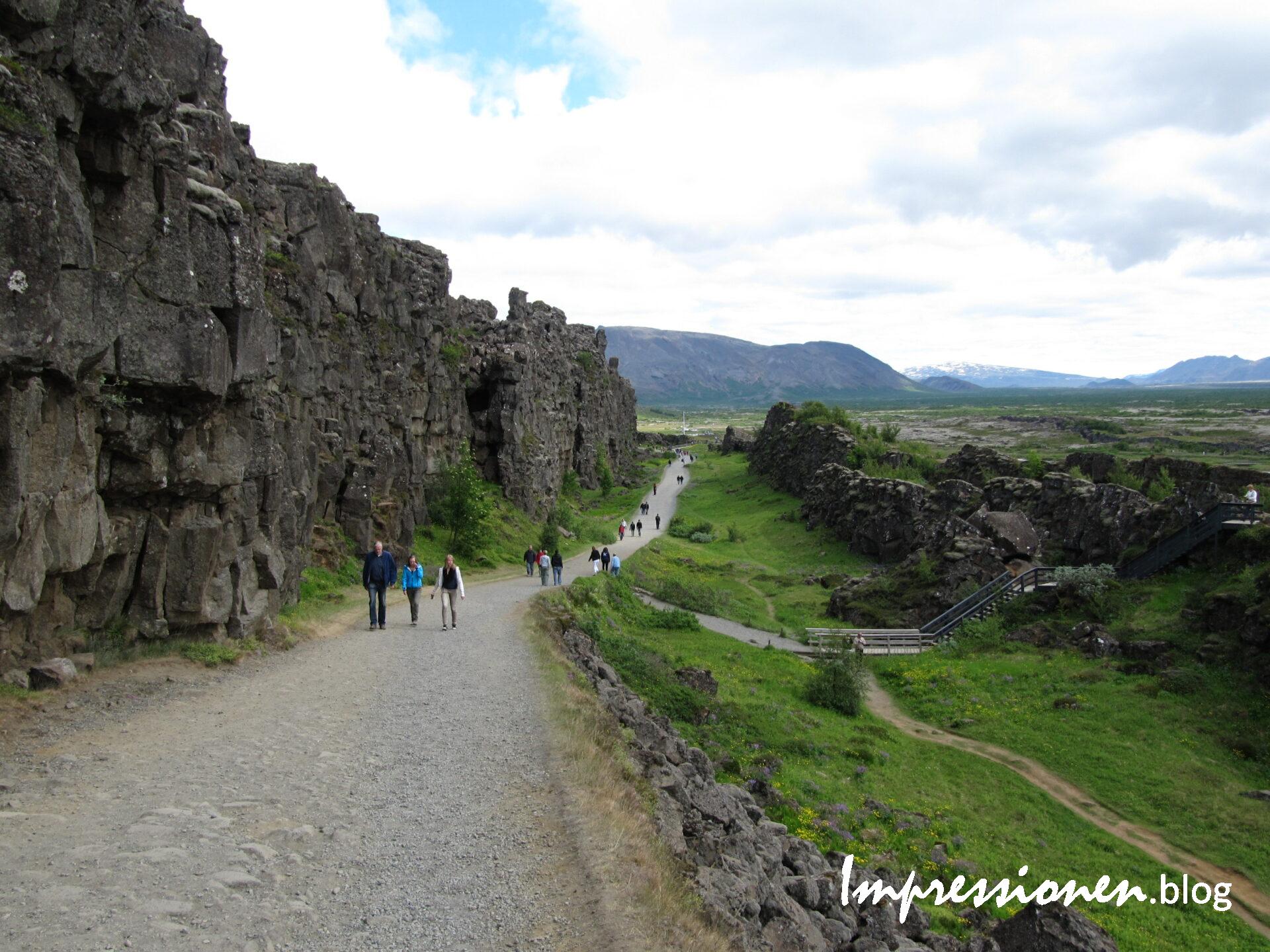 Almannagjá im Þingvellir